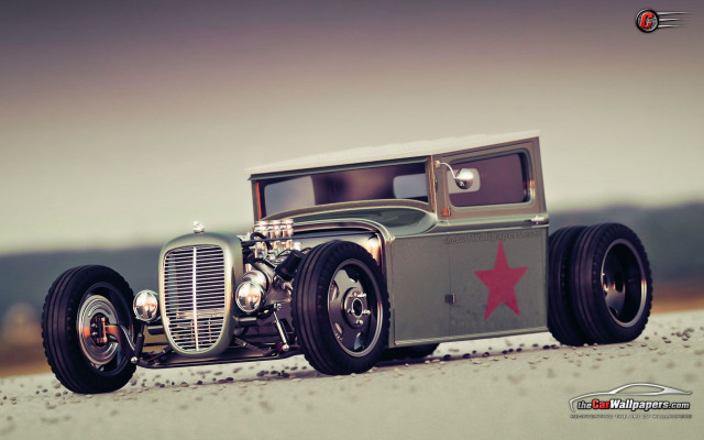 Model car star painted wheels free wallpaper - medium preview image