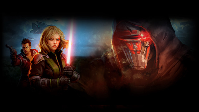 Woman sword man star wars free wallpaper - medium preview image