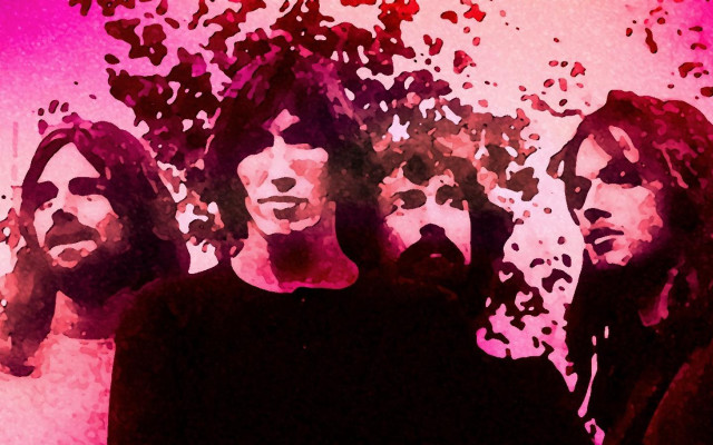 People pink background leaves red free wallpaper - medium preview image