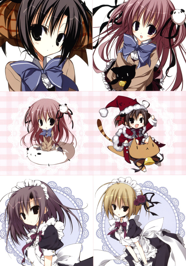 Anime girls hair styles colors #2 free wallpaper - medium preview image