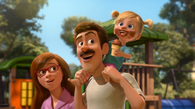 Man woman playground child shoulders free wallpaper - medium preview image
