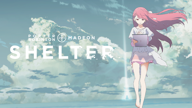 Girl long pink hair cloudy free wallpaper - medium preview image