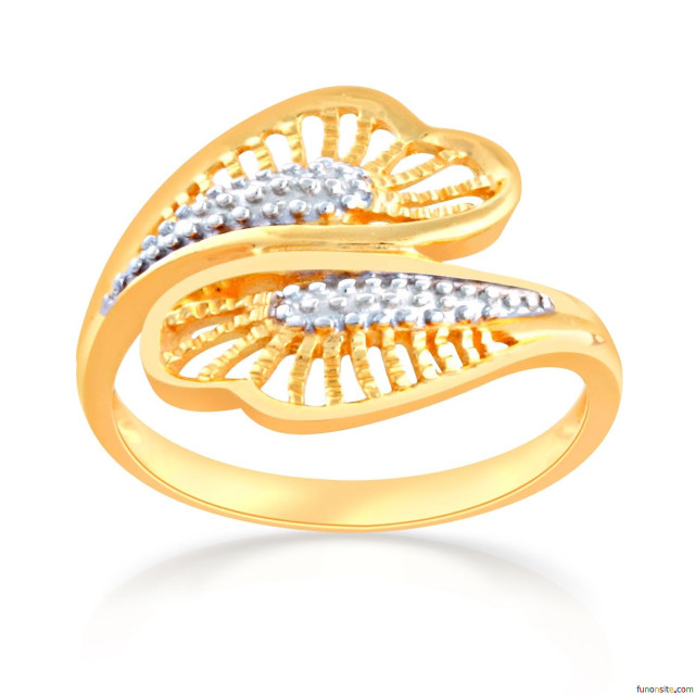 Gold ring white stones leaf free wallpaper - medium preview image