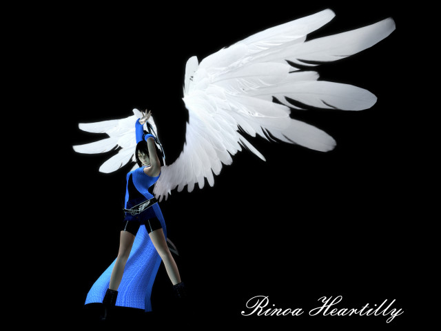 Woman white wings dark arms free wallpaper - medium preview image
