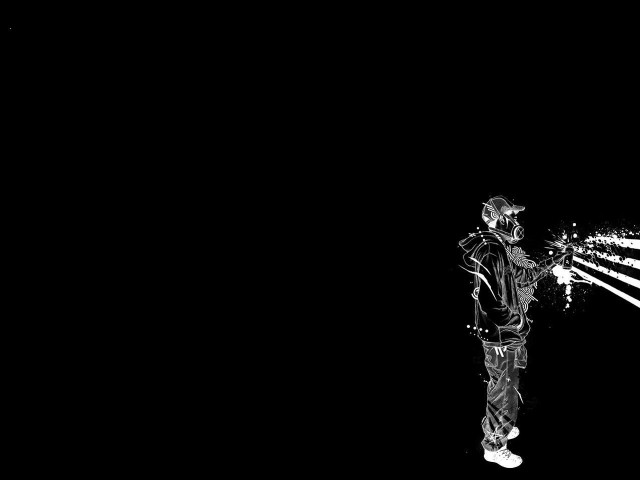Man dark arms outstretched head free wallpaper - medium preview image
