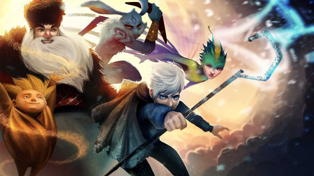 Animated characters sky scene fantasy free wallpaper - medium preview image