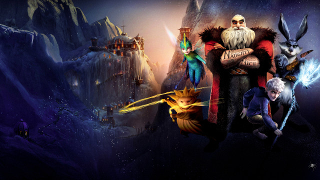 Animated characters mountain castle wizard free wallpaper - medium preview image