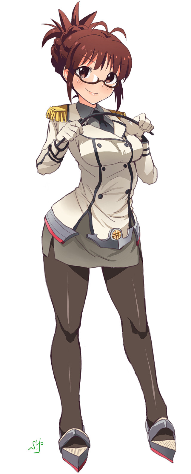 Woman white shirt knife military free wallpaper - medium preview image