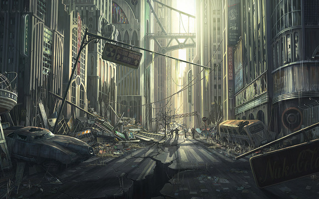 City street debris person sign free wallpaper - medium preview image