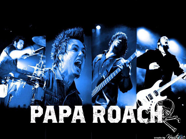 Group guitarists singing microphones papa free wallpaper - medium preview image