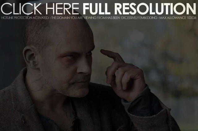Man pointing side face hand free wallpaper - medium preview image