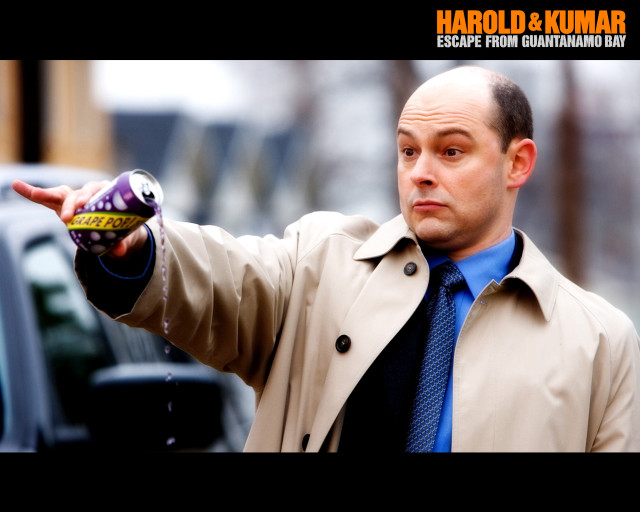 Man trench coat soda pointing free wallpaper - medium preview image