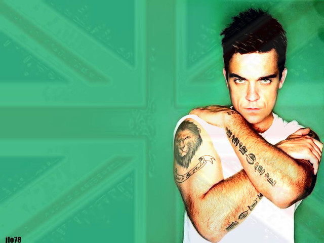 Man tattoos arms chest green free wallpaper - medium preview image