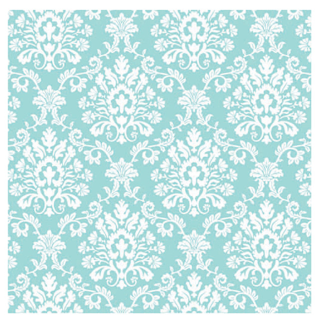 Blue white wallpaper floral pattern free wallpaper - medium preview image