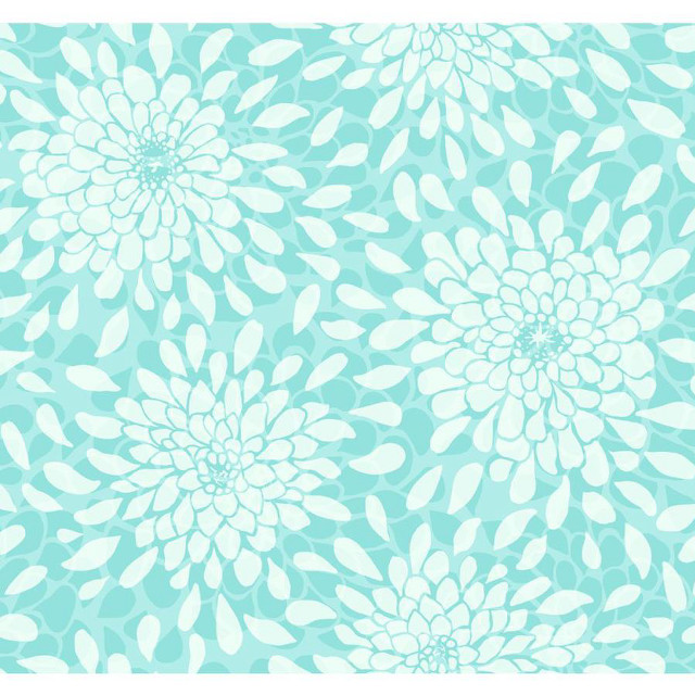 Blue white flower pattern leaves #3 free wallpaper - medium preview image