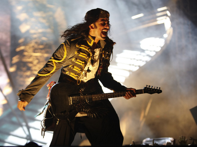 Man long hair leather jacket #2 free wallpaper - medium preview image