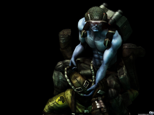 Man helmet body paint creature free wallpaper - medium preview image