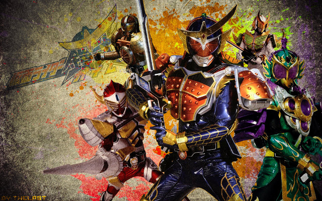 Armored warriors swords paint splatter free wallpaper - medium preview image