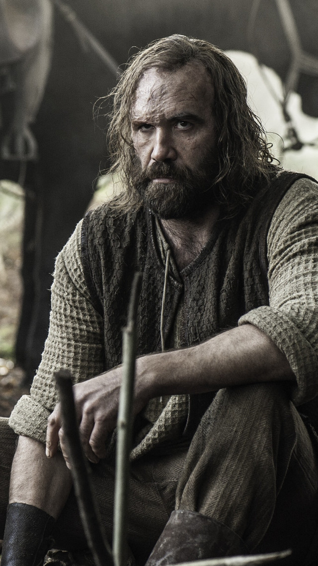 Man beard sitting horse barn free wallpaper - medium preview image