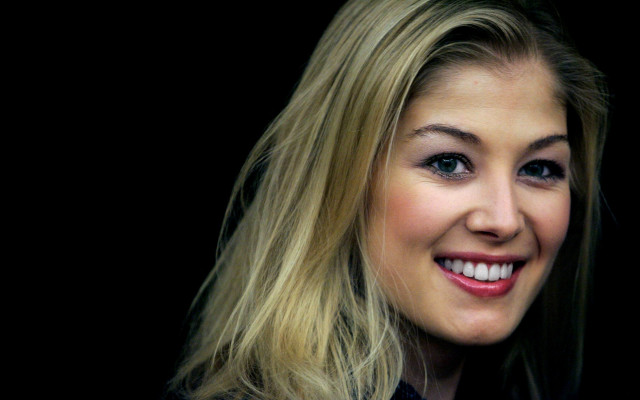Blonde woman smiling cellphone black free wallpaper for desktop - medium preview image