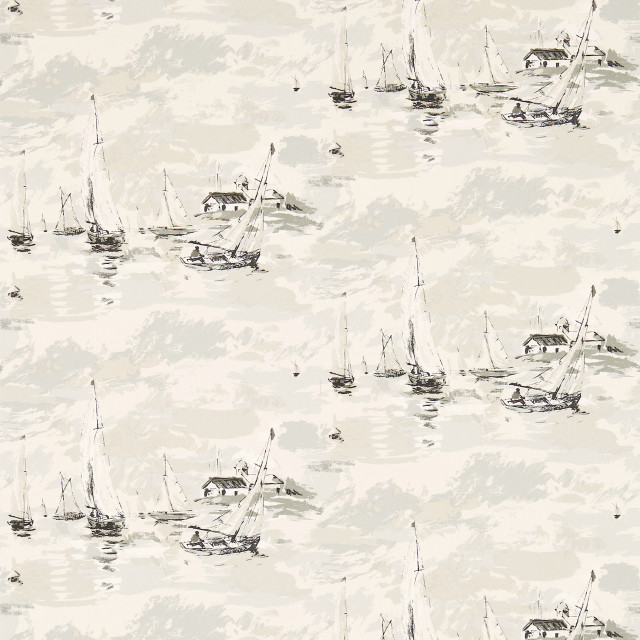 Boats water sky clouds house free wallpaper - medium preview image