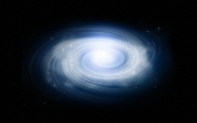 Blue white spiral object dark free wallpaper - medium preview image