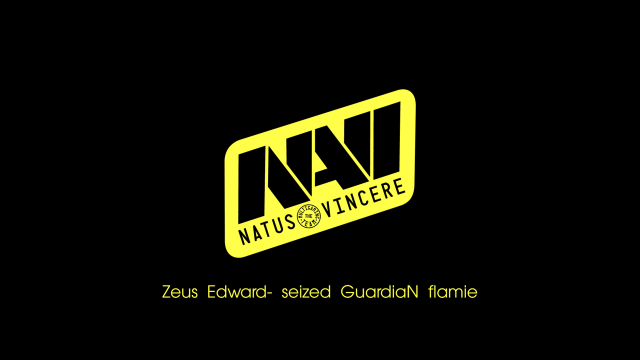 Yellow black logo natus vincer free wallpaper - medium preview image