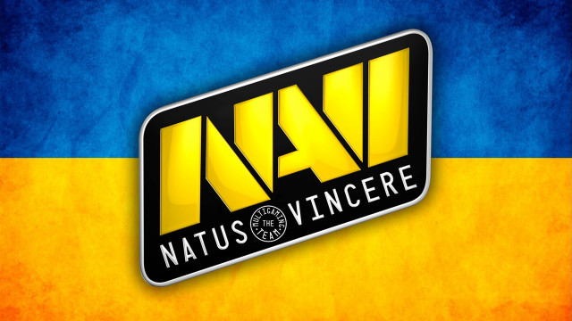 Natus vincere logo blue yellow free wallpaper - medium preview image