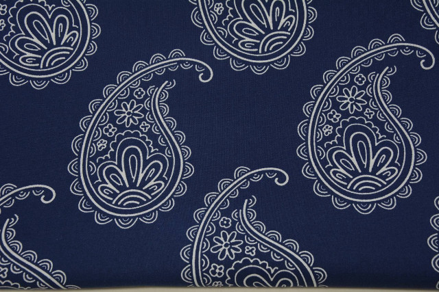 Blue white paisley pillow folded free wallpaper - medium preview image