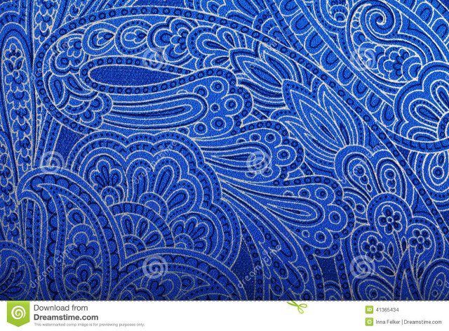 Blue paisley pattern white blue free wallpaper - medium preview image