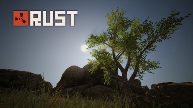 Tree field rocks grass rust free wallpaper - medium preview image