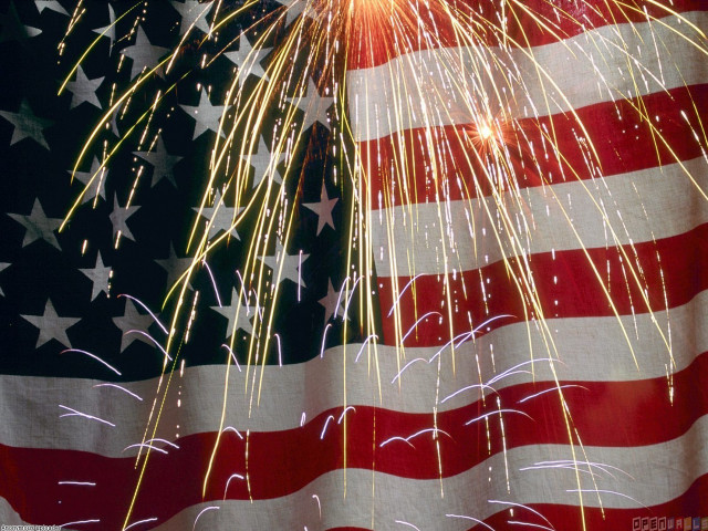 Flag fireworks background image celebration free wallpaper - medium preview image