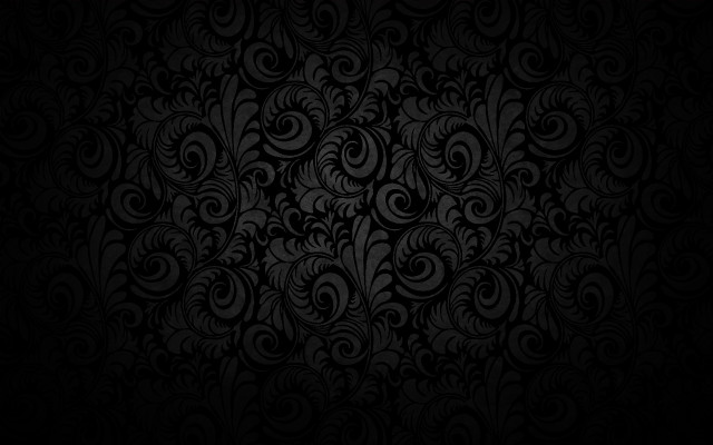 Black wallpaper swirls leaves pattern #8 free wallpaper - medium preview image