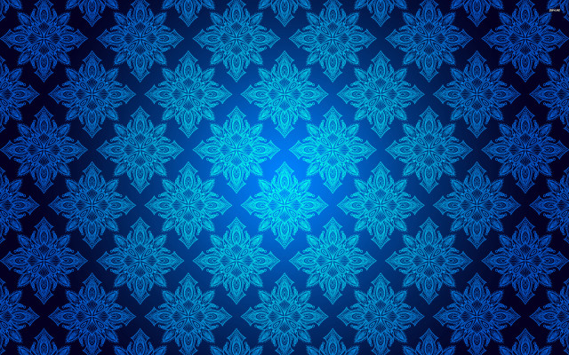 Blue black leaves pattern background free wallpaper - medium preview image