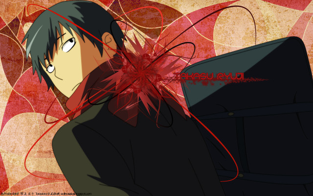 Man black suit red background free wallpaper - medium preview image