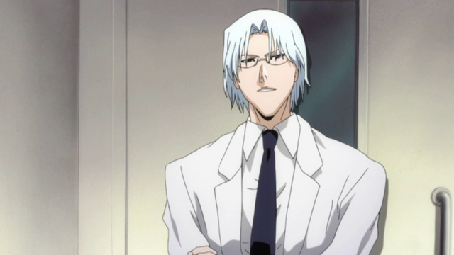 White hair glasses formal male free wallpaper - medium preview image