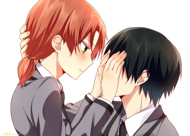 Kissing hands faces black white free wallpaper - medium preview image