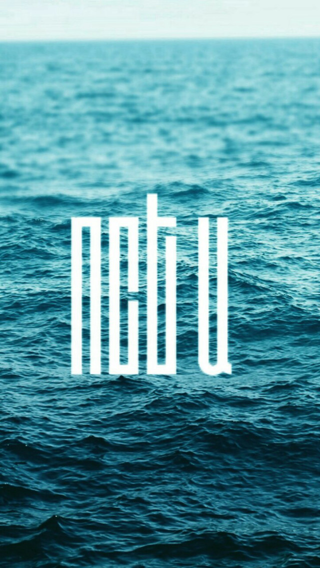 Ocean word u white middle free wallpaper - medium preview image