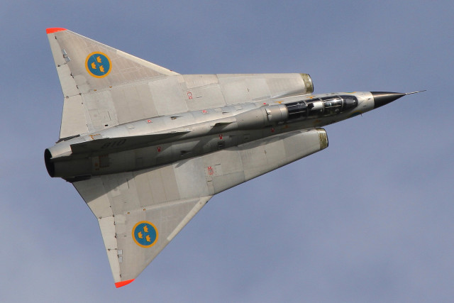 Fighter jet blue sky clouds #36 free wallpaper - medium preview image