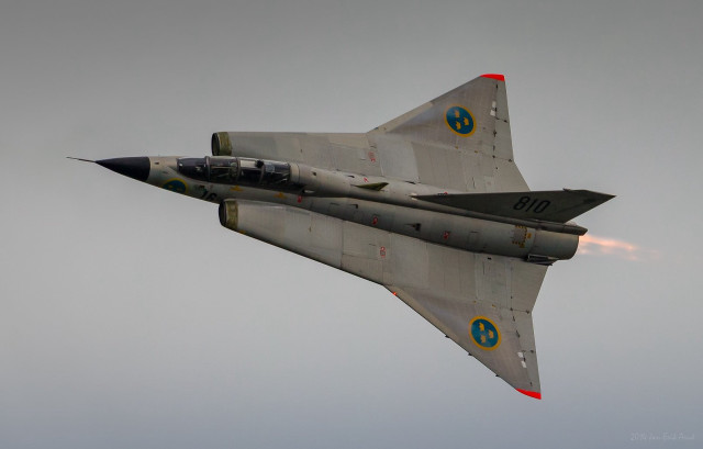 Fighter jet cloudy sky red #10 free wallpaper - medium preview image