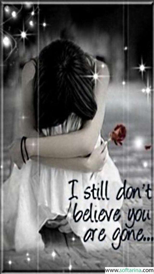 Girl hugging arm rose quote free wallpaper - medium preview image