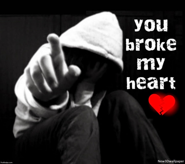 Hooded person heart message gothic free wallpaper - medium preview image