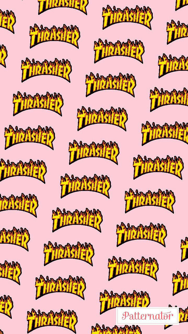 Pink background yellow black lettering free wallpaper - medium preview image