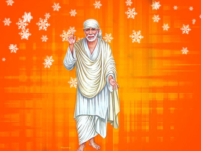 Man white clothes snowflakes orange free wallpaper - medium preview image