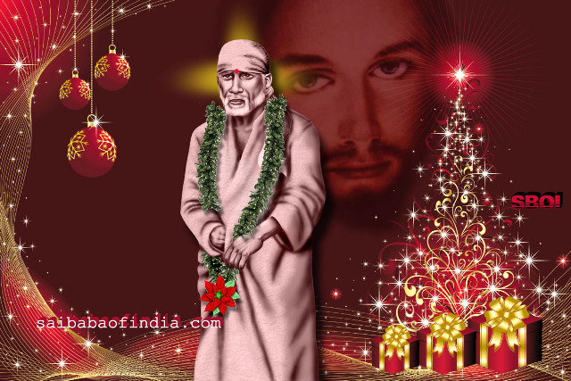 Man garland christmas tree red free wallpaper - medium preview image