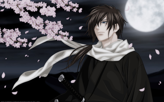 Man long hair scarf tree free wallpaper - medium preview image