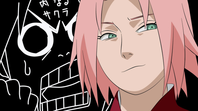 Man pink hair green eyes free wallpaper - medium preview image