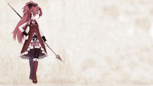 Woman long pink hair sword free wallpaper - medium preview image