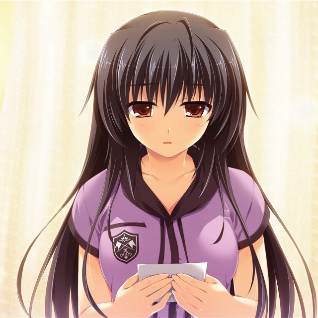 Girl purple shirt tablet sad free wallpaper - medium preview image