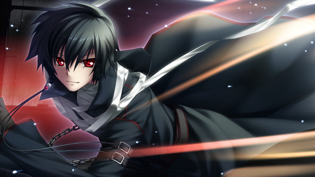 Man sword red eye face free wallpaper - medium preview image